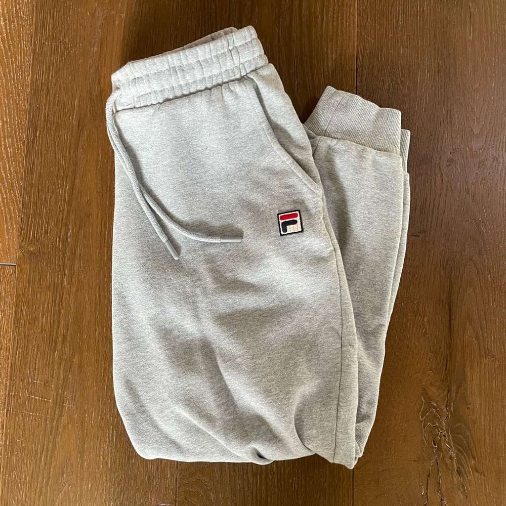 FILA Grey Jogger Sweatpants